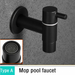 Must kraan seinale kinnitatav v&auml;ike kraan Dekoratiivne aiasegisti Mop Basseini pesumasin Veekraani kraanikauss Bibcock kraanid stye3