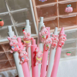 Astronaut Peach v&auml;rvilised t&auml;idispressid kirjatarbed Rollerball Pen Pastapliiats Bear Geelpliiatsid D-1 PC Random