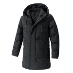 Talvised Meeste Soojad Paksud Vabaaja Tuulekindlad Pikad Jakid Parkad Mantlid Meeste Kapuutsiga Jakid &Uuml;ler&otilde;ivad Tuulejope Mehelik Parka Suur Suurus 8XL XS must