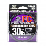 Sunline Fluorocarbon Leader Saltwater System Shock Leader 50m 30lb (9185) puhas