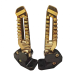 Alumiiniumist jalatoed pedaal 150cc 125cc mootorratta jaoks, asendusjalatoed, universaalpedaalid, jalatoed, mootorratta tarvikud must