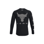 Under Armour Project Rock Brahma Pulli Treeningpikkade varrukatega T-s&auml;rk Meeste Topid Must 1367115-001 S