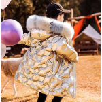 Talvemood No-Clean valge pardi sule lapsele pikk mantel soe karusnaha kaelarihm t&uuml;drukutele lumejoped Laste &uuml;ler&otilde;ivad 120 &scaron;ampanjav&auml;rvi