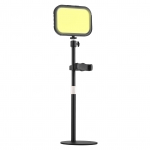 2 pakki laua-LED-videovalguspaneel 12W videokonverentsivalgus Zoomi koosolekuks 3000K-6500K 1-Pack