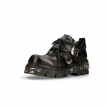 Moodne Punk stiilis Paksude Taldadega Tennised Naistele Gooti Lolita Kingad Metallist Kaunistused Paelkinnitusega Vabaaja Jalan&otilde;ud 6CM Paksune Tald Korterid Kingad Platvorm Treener 35 must