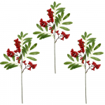 DIY kunstlikud punased marjad oksad k&auml;sit&ouml;&ouml; simulatsioon kunstlik punase marja lill Vastupidavad j&otilde;ulupuu kaunistused lauaarvuti