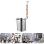 Kuum pott roostevabast terasest s&otilde;el kurn s&otilde;el puidust nuudlikorv k&ouml;&ouml;gitarbed 40x14x14cm