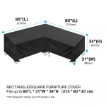 Terrassi L-kujuline diivanikate, veekindel, vastupidav, &otilde;ue-, aia-, sektsioondiivani- ja m&ouml;&ouml;blikate, h&otilde;lpsasti kasutatav