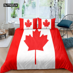 Rahvuslipp Tekikoti Komplekt King Suurus Loov Ameerika Lipu Voodipesukomplekt Teismelistele T&auml;iskasvanutele Mikrokiust &Uuml;hekohaline Kahekohaline Tekikott 150x200cm 3pcs