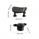 Multifilmsed lambakaunistused Rullpaberi hoidja Paberk&auml;ter&auml;tikuhoidja K&ouml;&ouml;k Vannituba Kodu Kaunistus Paberrulli hoiuriiul must