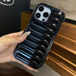 Creative Armor luminofoortelefoni &uuml;mbris iPhone'ile 16 15 14 13 12 11 Pro Max Plus lihtne &uuml;hev&auml;rviline kate P&otilde;rutuskindel Soft Shell iPhone 16 Pro Max must