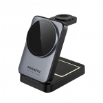 3 in 1 Magnetic Wireless Charger Stand Pad For iPhone 16 15 14 Pro Max iWatch S10 Ultra 9 Airprods Magsafe Fast Charging Station