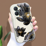 Armas koomiksimustriga kreemjas tekstuuriga korpus, lainelise servaga pehme silikoonkaanega telefoni&uuml;mbris Vivo jaoks Vivo S1 Pro valge