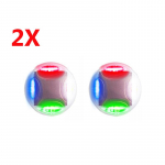 2 tk auto rattakorgid Solar Led klapikorgi vilkurid rehvide rummu tuledele Jalgratta Deco LED suletud rehvi klapiga auto kaunistus