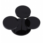 3 kihiline ehete organiseerija kosmeetika vitriin l&auml;bipaistev valge must akr&uuml;&uuml;l k&otilde;rvar&otilde;ngad k&auml;ev&otilde;ru kaelakee meigist v&auml;ljapaneku alus must