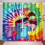 Stitchi koomiksi-anime tolmukindlad r&otilde;duv&otilde;rk-kardinad elutuppa, magamistuppa mustad kardinad pol&uuml;ester kodu 100x140
