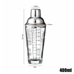 400/600 ml klaasist kokteili&scaron;eiker K&auml;si&scaron;eiketi tass kaaludega Sidrunipiima tee&scaron;eiketi tass Roostevabast terasest kaanega veinijoogisegisti riba