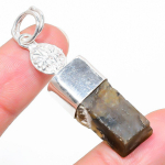 Labradorite Rough Handmade 925 Sterling Silver Jewelry Pendant 2.05 s5t95