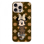 Coque - Maniacase - Iphone 16 Pro - Minnie DISNEY LV - Marron - Rigide