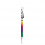 Pierres et Min&eacute;raux. Stylo min&eacute;raux Labradorite de Finlande. Couleur multicolore.