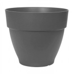 Elho Pot de fleurs rond Vibia Campana - &Oslash; 55 x H 47 cm - Ext&eacute;rieur - 100% recycl&eacute; - Noir