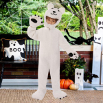 Kids Bear Costume Animal Cosplay Peokost&uuml;&uuml;mid riietumisfestivaliks M white