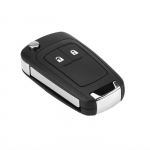 Cikonielf coque de cl&eacute; &agrave; 2 boutons &Eacute;tui &agrave; t&eacute;l&eacute;commande pliable &agrave; 2 boutons pour cl&eacute; de voiture pour Vauxhall Opel Astra