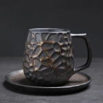 Suure mahutavusega keraamiline kruus retro j&auml;medast keraamikast kohvitass tipptasemel peen latte tassi disainiga ni&scaron;&scaron; veetass 500ml