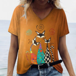 Suvine Naiste T-s&auml;rk Kassi Prindiga Vabaaja L&uuml;hikeste Varrukatega 3D T-s&auml;rgid Mood Streetwear Meeskonna Kaela Pullover &Uuml;lisuur Naiste R&otilde;ivad S