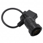 2 tk OBD2 &uuml;henduskaabli 14 kontaktiga OBD kuni 16 kontaktiga diagnostikat&ouml;&ouml;riista skanneri adapteri kaabli vahetus