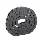 7 x 7 mm musta silla t&uuml;&uuml;pi nailonist energiat&otilde;mbekett 3D-printeri CNC-t&ouml;&ouml;pinkide jaoks