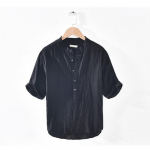 Suvine puhas linane l&uuml;hikeste varrukatega T-s&auml;rk meestele, &otilde;huke &uuml;hev&auml;rviline &otilde;huke meeste riided, suur suurus 5XL XL