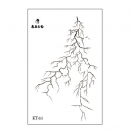 Halloweeni ajutised t&auml;toveeringud kleebised, punased t&auml;toveeringud, mida on lihtne peale kanda v&otilde;ltsitud t&auml;toveeringud veekindlad peokaunistused C