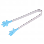 Silikoonist roostevabast terasest toiduvalmistamise k&ouml;&ouml;k j&auml;&auml;tangid toidu grillimiseks salat k&auml;eklamber helesinine v&auml;rv