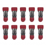 10 tk/komplekt Tugevad multifunktsionaalsed mini-kahepealised pesul&otilde;ksud kuivatusklambrid Loomingulised libisemiskindlad v&auml;ikesed kotiklambrid toidu jaoks One Size roosa