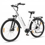 TTGO ZZ-28ST must/valge 250W BAFANG keskjooksumootor+36V20AH eemaldatav aku 700C * 45C tollised rehvid Ximano 9-k&auml;iguline linna elektriratas