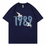 Taylor Swifti 1989 T-s&auml;rgid Unisex Naiste T-s&auml;rk Kingitus F&auml;nnidele Muusikakontsert L&uuml;hikeste varrukatega Unisex T&auml;navariided R&otilde;ivad &Uuml;lem&otilde;&otilde;duline T-s&auml;rk Unisex S