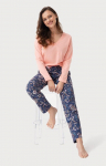 Pajama Luna 614 pikkade varrukatega M-2XL Z24/25 naiste Luna