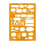 Gabarit de tra&ccedil;age - Graph'It - Mod&egrave;le A - Format A4 - 25 bulles vari&eacute;es - Mixte