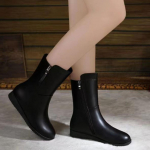 Talvised soojad naiste saapad K&otilde;rged kontsad k&uuml;ljet&otilde;mblukuga naiste kingad Mustad naiste saapad kiiluga kingad 35