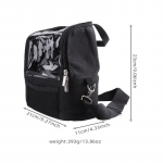 L&auml;bipaistev kaanega meigipintslite hoidik Suure mahutavusega meigipintslite hoiukott Stendiga meigikunstniku kotid Rihma ja vaheseintega