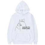 Jaapan Anime Minu naaber Totoro Hoodie Studio Ghibli Oversized dressipluus Mood Unisex Kawaii Streetwear Koomiks Armsad kapuutsid S