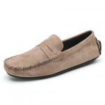 Meeste Vabaajajalatsid Luksusbr&auml;nd Meeste Suede Mokassiinid Hingavad Slip-on Must Kummist Libisemisvastased S&otilde;idujalatsid Suurus 45 41 khaki