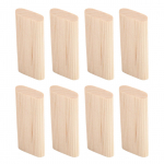 100 tk Puidust t&uuml;&uuml;blid 8x22x50mm P&ouml;&ouml;gipuidust soonilised pistikud puut&ouml;&ouml;ks m&ouml;&ouml;bli &uuml;hendamiseks kapid
