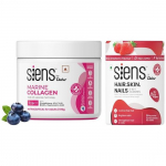 Siens By Dabur Hydrolyzed Marine Collagen- 100g and Hair, Skin & Nails (3 in 1 Gummies) - 30 pieces