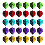 Pakk 30 standard noolem&auml;ngulennukit PET-ist vahetus sulestik saba tiib t&auml;iuslikud tarvikud varustuse komplekt noolem&auml;ngu jaoks