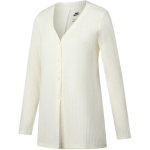 Nike SS25 AS W NSW NK CHLL KNT RIB Kardigan logoga V-kaelus Moodne Mugav Mitmek&uuml;lgne Pikkade varrukatega kootud top Naiste topid Valge HJ1244-133 XL white