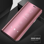 Peegelklapp&uuml;mbris Samsung Galaxy A52 A53 A51 A50 A72 A32 A21s A71 A13 A33 A12 Note 20 S20 S21 FE S10 Plus S22 S23 Ultra Cover jaoks A50 roosa kuldne v&auml;rv
