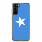 Coque T&eacute;l&eacute;phone &ndash; Samsung &ndash; Galaxy S21 Ultra &ndash; Drapeau Somalie &ndash; Souple &ndash; mitmev&auml;rviline