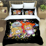 Lankybox Foxy Boxy armas tr&uuml;kitud Voodipesukomplektid peen vooditarvete komplekt tekikott vooditekkide komplekt voodipesukomplekt luksus EU Twin(135x200cm)